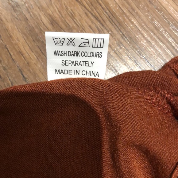 1. Alice & Elmer | NWT V-Neck Sundress with Buttons (Burnt Orange/Rust) - Picture 8 of 10